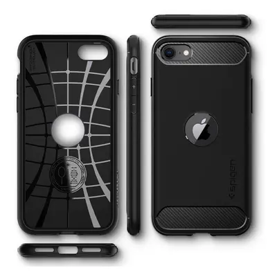 Spigen Rugged Armor pouzdro pro iPhone SE 2020 / 2022 - černé