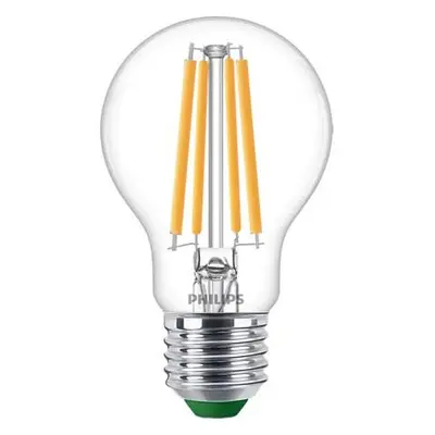 LED žárovka LED E27 A60 210lm/W 4W = 60W 840lm 2700K Teplá Filament PHILIPS Ultra Efficient