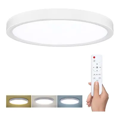 Solight LED osvětlení s dálkovým ovladačem Estela White, 36W, 2700lm, 30cm, změna chromatičnosti