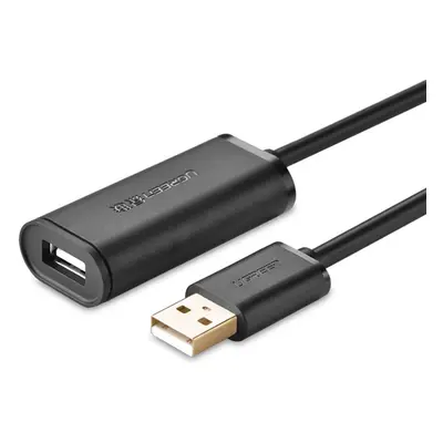 Ugreen Aktivní prodlužovací kabel USB 2.0 480 Mb/s 10 m černý (US121 10321)