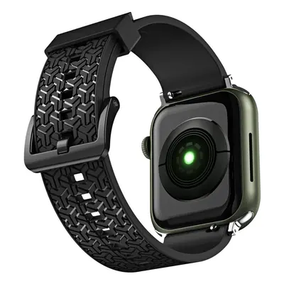 Řemínek Y pro Apple Watch 7 / 6 / 5 / 4 / 3 / 2 / SE (45 / 44 / 42 mm) řemínek s náramkem černý