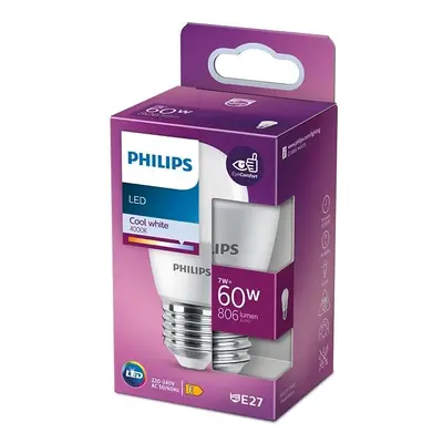 LED žárovka Koule E27 P48 7W = 60W 806lm 4000K Neutrální PHILIPS