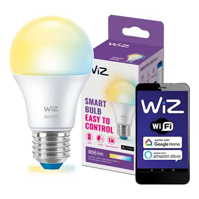 LED žárovka LED E27 A60 8W = 60W 2700-6500K SMART WiFi WiZ