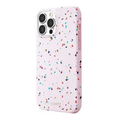 Pouzdro Uniq Coehl Terrazzo pro iPhone 13 Pro / iPhone 13 - růžové