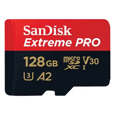 Paměťová karta SANDISK EXTREME PRO microSDXC 128GB 200/90 MB/s UHS-I U3 (SDSQXCD-128G-GN6MA)