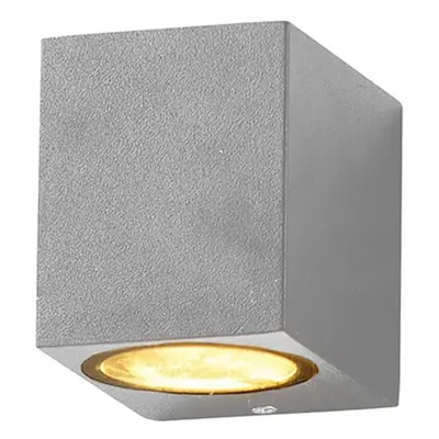 WALL LAMP ALUMINIUM SILVER BODY GU10 SOCKET