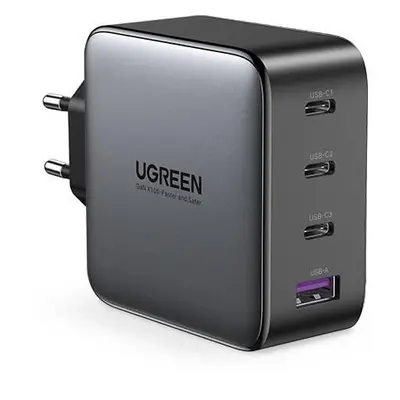 Síťová nabíječka UGREEN CD226, USB QC3.0, 3x USB-C, 100W, PD (černá)