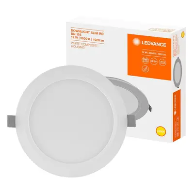 Panel LED Vestavný zápustný 12W 3000K DOWNLIGHT Slim DN155 LEDVANCE kulatý