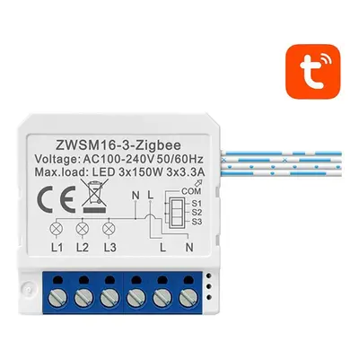 Inteligentní zásuvkový spínač ZigBee Avatto ZWSM16-W3 TUYA