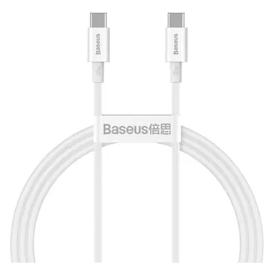 Kabel USB-C na USB-C Baseus Superior Series, 100 W, 1 m (bílý)