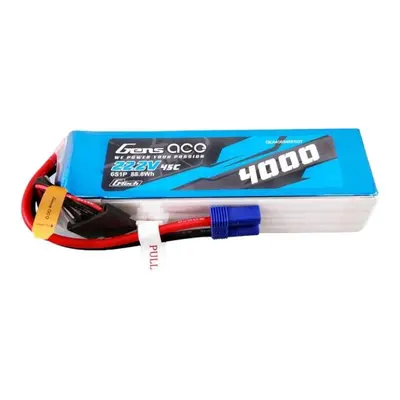 Gens ace G-Tech 4000mAh 22,2V 45C 6S1P Lipo baterie s konektorem EC5