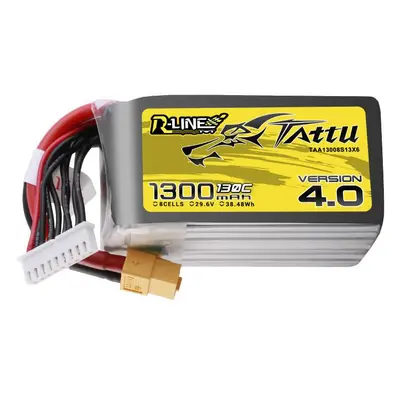 Tattu R-Line verze 4.0 1300mAh 29,6V 130C 8S1P Lipo baterie s konektorem XT60 Plug