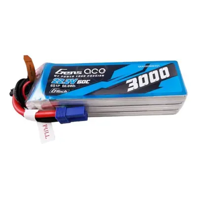 Gens ace G-Tech 3000mAh 22,2V 60C 6S1P Lipo baterie s konektorem EC5