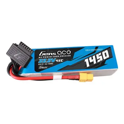 Gens Ace G-Tech 1450mAh 22,2V 45C 6S1P Lipo baterie s konektorem XT60 Plug