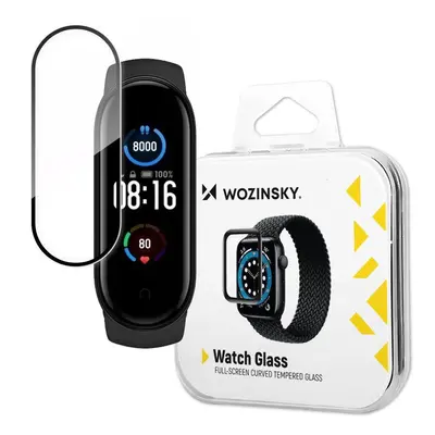 Wozinsky Watch Glass hybridní sklo pro Xiaomi Mi Band 5 černé