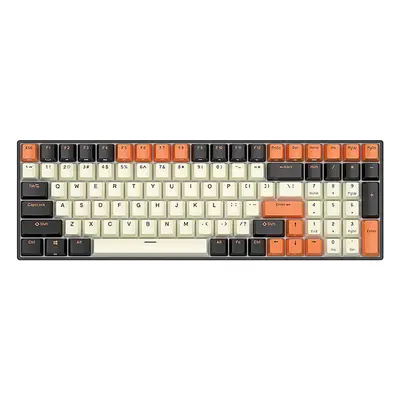 Mechanická klávesnice Royal Kludge RK100 RGB, hnědé spínače (černá a oranžová)