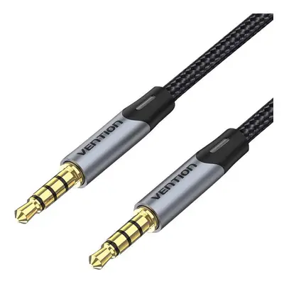 Audio kabel TRRS 3,5mm mini jack Vention BAQHG 1,5 m šedý