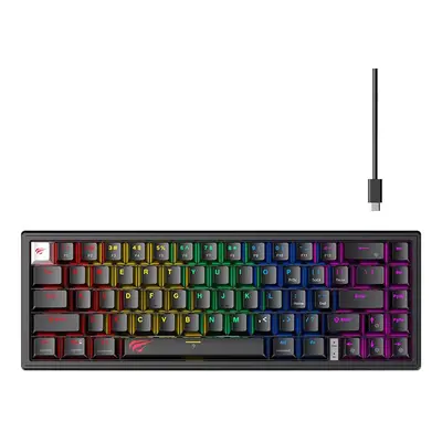 Herní klávesnice Havit KB874L RGB (černá)