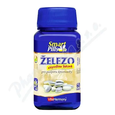 VitaHarmony Železo 20mg+kys.list.SmartPills tbl.60