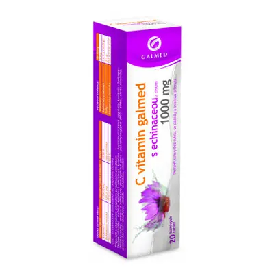 Vitamin C 1000mg echinacea eff.tbl.20 Galmed