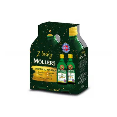 Mollers Omega 3 D+ dárkové balení 2x 250ml