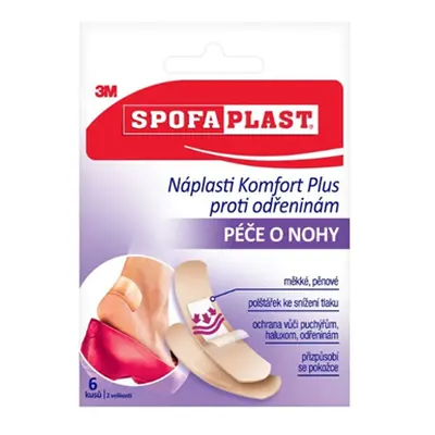 3M Spofaplast 187 Náplasti Komfort Plus odřen.6ks