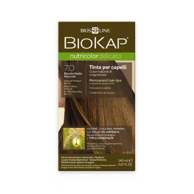 BIOKAP Barva na vlasy 7.0 Blond přír.střední 140ml