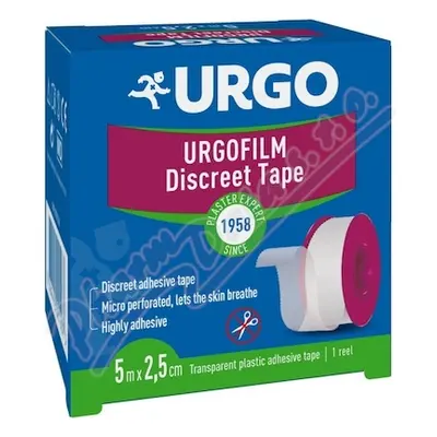 URGO FILM Transparentní náplast 2.5cmx5m NOVÁ