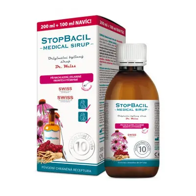 STOPBACIL Medical sirup Dr. Weiss 200+100ml NAVÍC