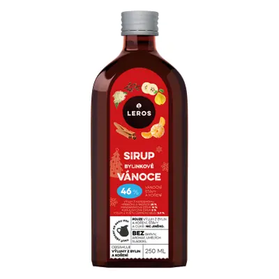 LEROS sirup Bylinkové Vánoce 250ml