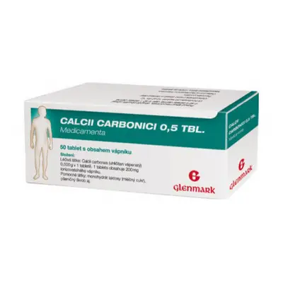 Calcii Carbonici 0.5 tbl.MVM por.tbl.nob.50x0.5g