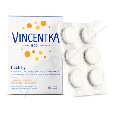 Vincentka Pastilky ovocné 18ks