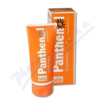 Panthenol tělové mléko 7% 200ml Dr.Müller