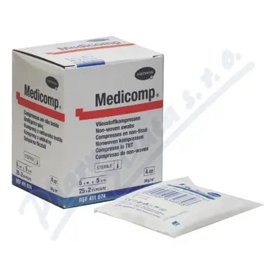 Kompres Medicomp ster.5x5 cm 25x2ks