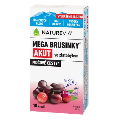 NatureVia Mega brusinky Akut cps.15