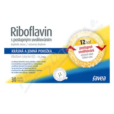 Favea Riboflavin s postupným uvolňováním tbl.30