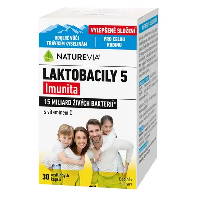 NatureVia Laktobacily 5 Imunita cps.30