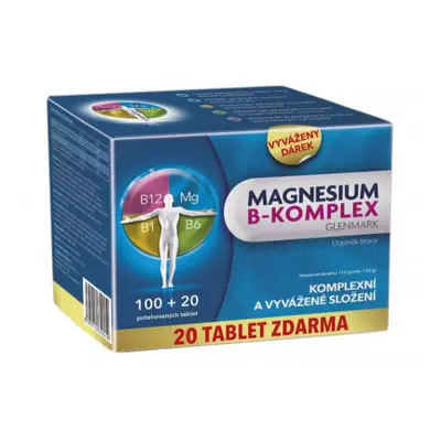 Magnesium B-komplex Glenmark tbl.100+20