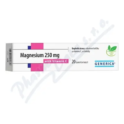 Magnesium 250mg tbl.eff.20 s vitam.C Generica