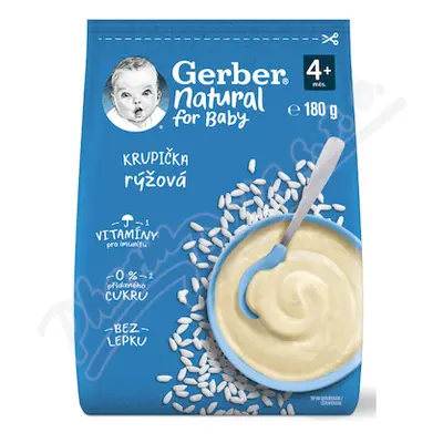 Gerber Natural Rýžová krupička 180g 4M