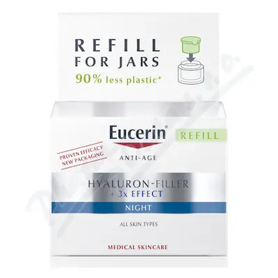 EUCERIN HYALURON-FILLER+3xEFFECT noč.kr.refill50ml