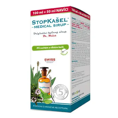 STOPKAŠEL Medical sirup Dr. Weiss 100+50ml NAVÍC