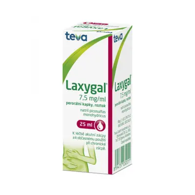 Laxygal, perorální kapky, roztok 25 ml