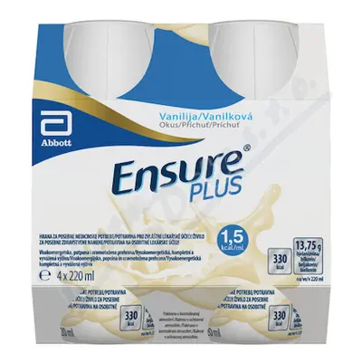 Ensure Plus vanilková příchuť por.sol.4x220ml