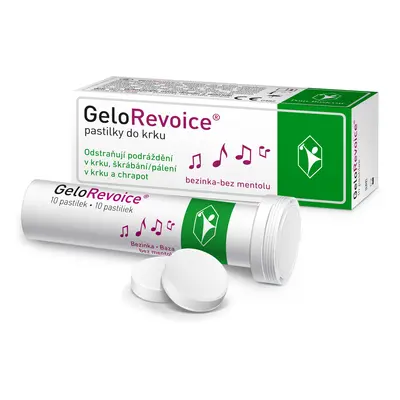 GeloRevoice pastilky do krku bezinka-bez mentholu 10ks