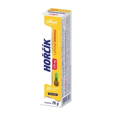 Vitar Hořčík 375mg ananas tbl.eff.20