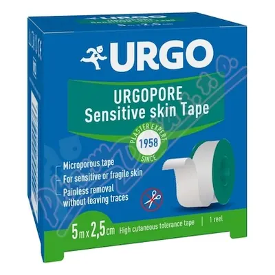 URGO PORE Náplast netkaný textil 2.5cmx5m NOVÁ