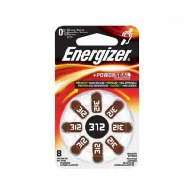 Baterie do naslouchadel ENERGIZER 312 DP 8ks