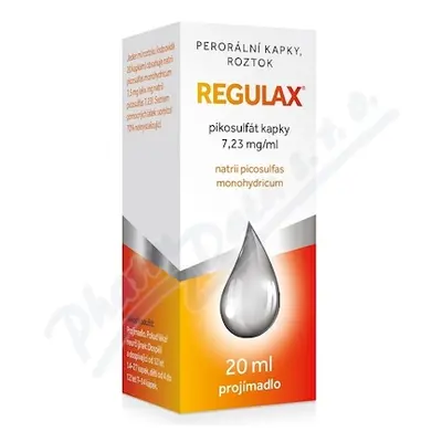 Regulax Pikosulfát kapky 7.23mg/ml gtt.sol.1x20ml