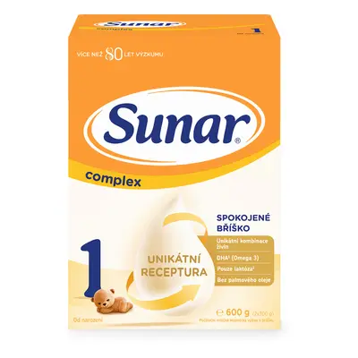 Sunar Complex 1 počáteční kojenecké mléko 600 g